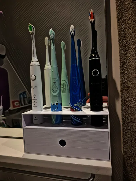 Kệ đựng bàn chải đánh răng có ngăn kéo (Stojan na zubní kartáčky) - Image 2