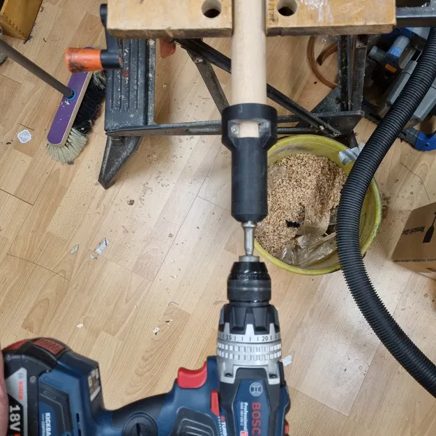 Woodworking round cutter – Dụng cụ tiện giảm đường kính đầu thanh gỗ tròn - Image 3