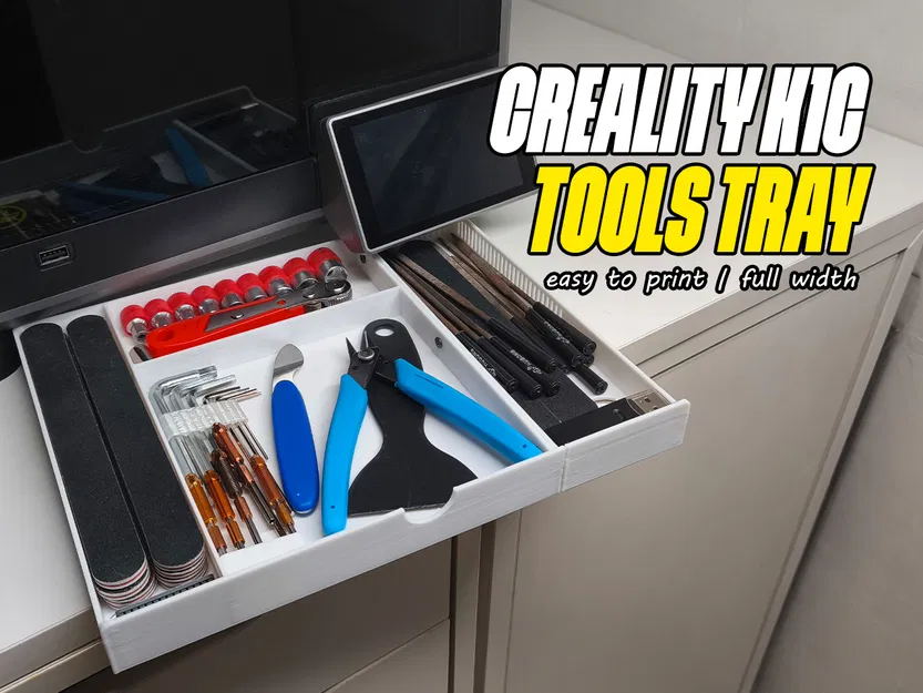 Khay Lưu Trữ Creality K1C (Bản Full Width Có Thoáng Gió) - Image 1