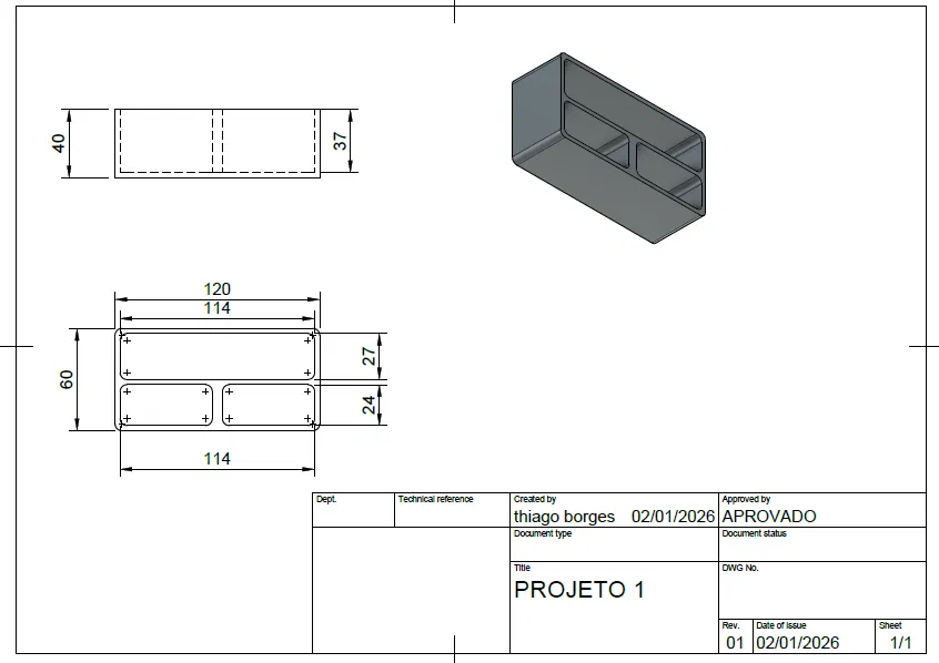 Organizador de mesa – Khay tổ chức bàn làm việc in 3D - Image 3