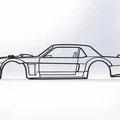 Tranh Silhouette Hoonicorn V2 Treo Tường – Ford Mustang Ken Block - Thumbnail 1