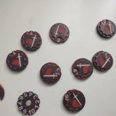 Token đếm sát thương cho Heroes of Might and Magic 3: The Board Game