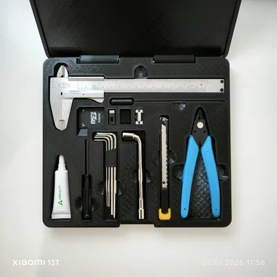 Hộp Organizer Dụng Cụ Creality K2 (3 file, gắn dưới bàn)