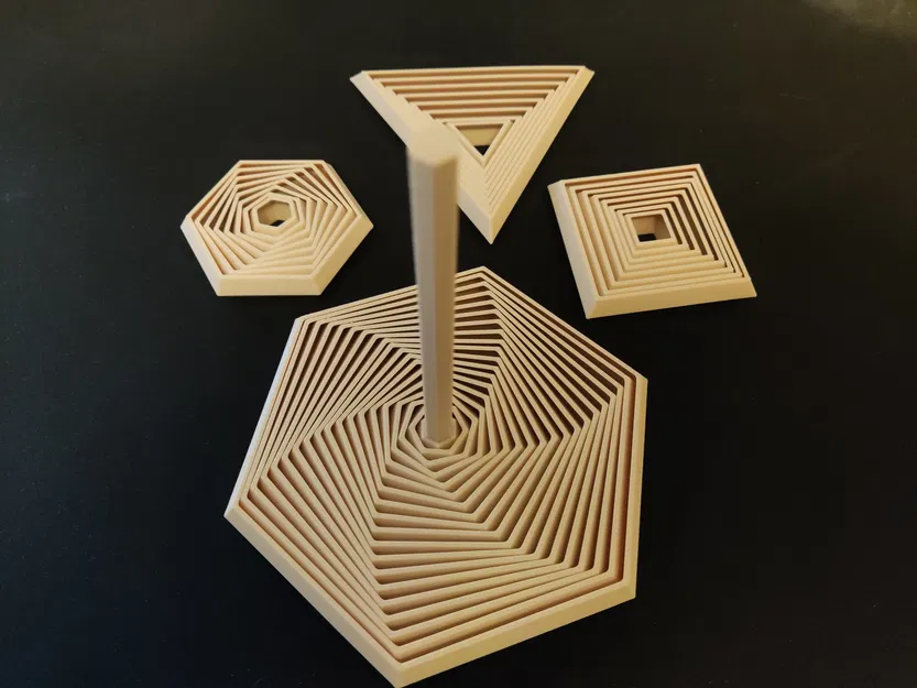 Polygon fidget tuỳ biến theo số cạnh (tam giác–nonagon…): parametric, có handle/solid middle - Image 1