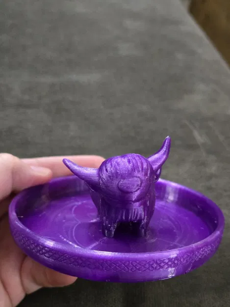 Dĩa Đựng Trang Sức Bò Highland - Image 2