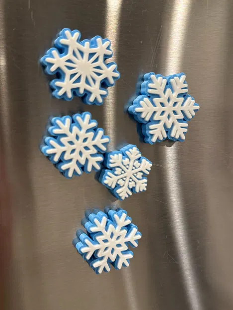 Nam Châm Bông Tuyết Mini (Tiny Snowflake Magnets) - Image 1
