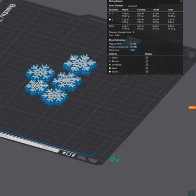 Nam Châm Bông Tuyết Mini (Tiny Snowflake Magnets)