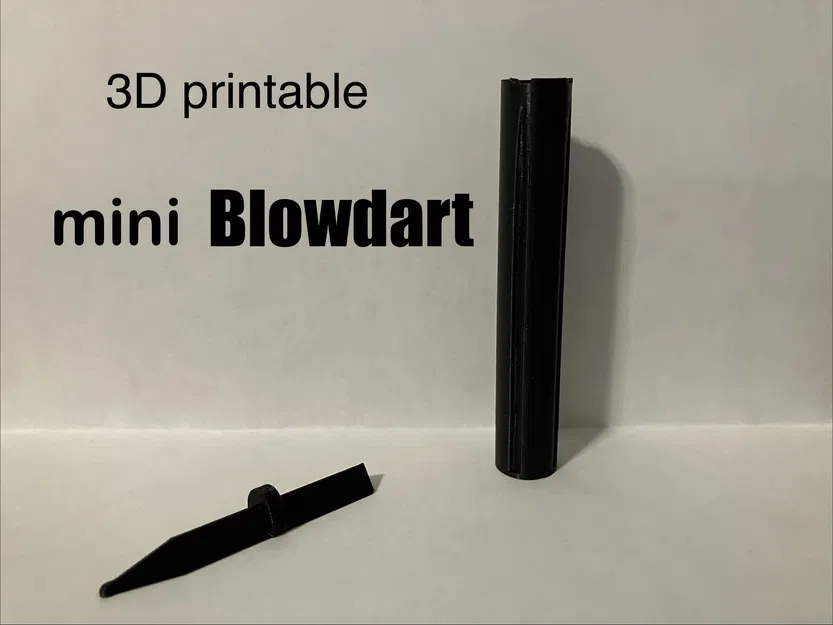 Ống thổi phi tiêu (3D Printable Blowdart) để in 3D - Image 1