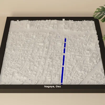 Nagoya, Osu, Nhật Bản - Mô hình thu nhỏ 3D