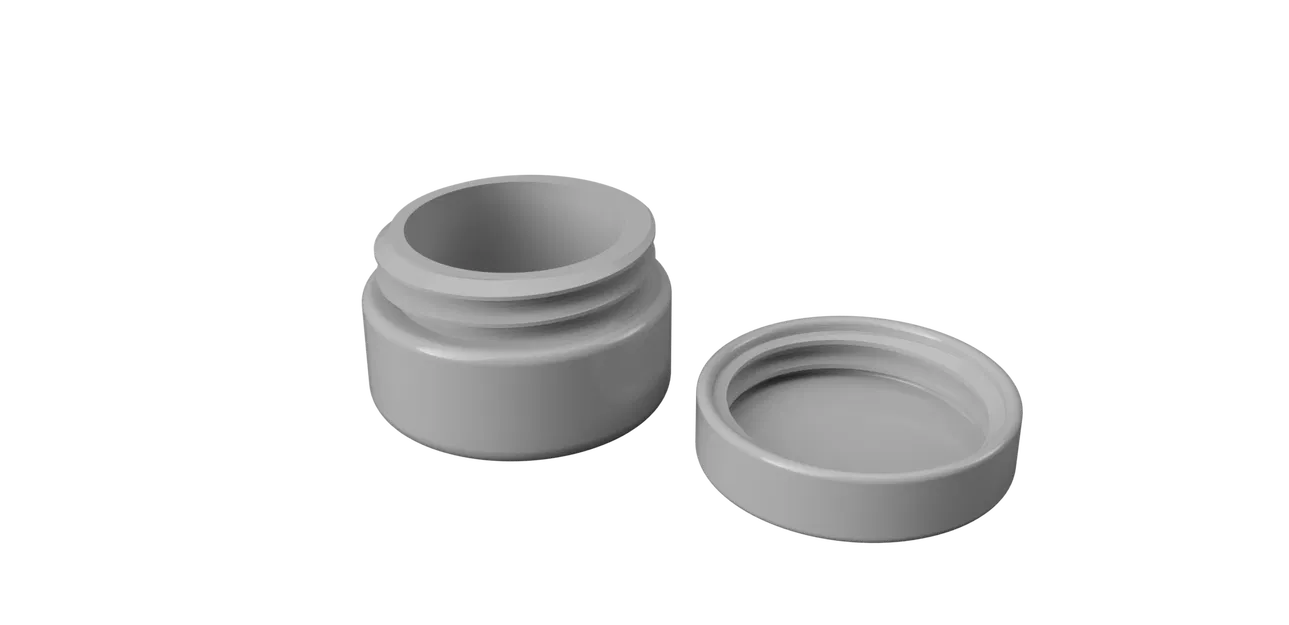 Hộp tròn có nắp vặn (Case with screw cap) - Image 3