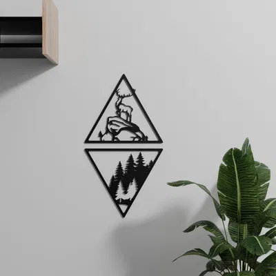 Tranh Treo Tường Hươu và Rừng