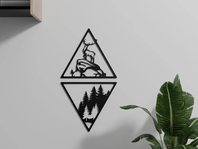 Tranh Treo Tường Hươu và Rừng - Image 2