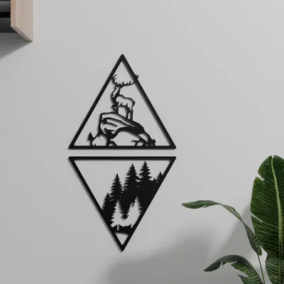 Tranh Treo Tường Hươu và Rừng