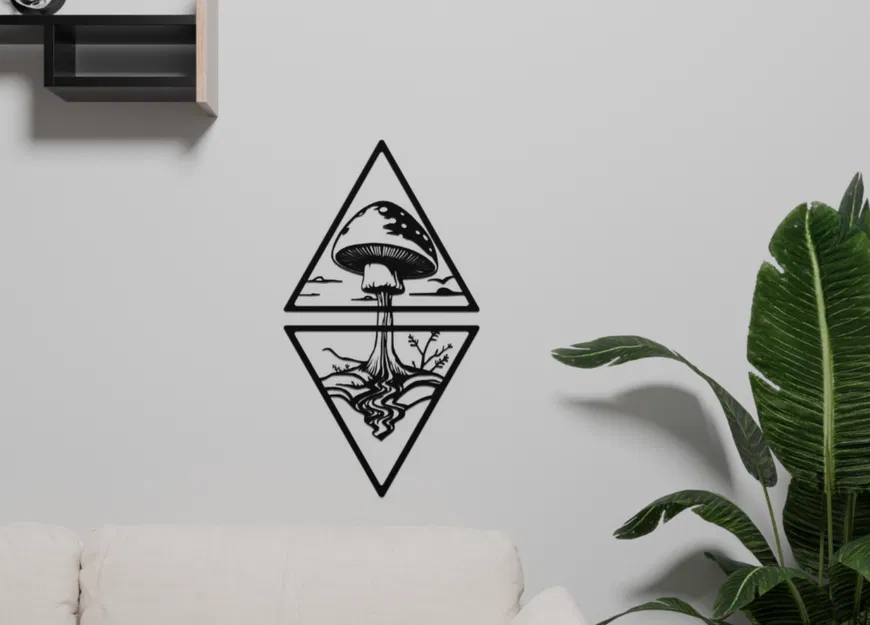 The Mighty Mushroom Wall Decor – Trang trí tường Nấm Hùng Mạnh - Image 1