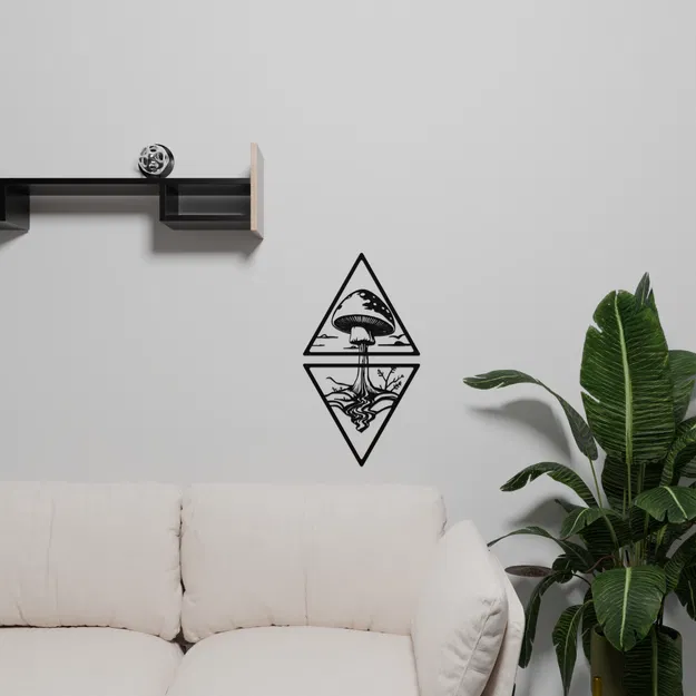 The Mighty Mushroom Wall Decor – Trang trí tường Nấm Hùng Mạnh - Image 4