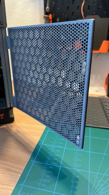 Voron V0 Hinged Rear Panel Hex Mesh – Nắp lưng bản lề nam châm - Image 5