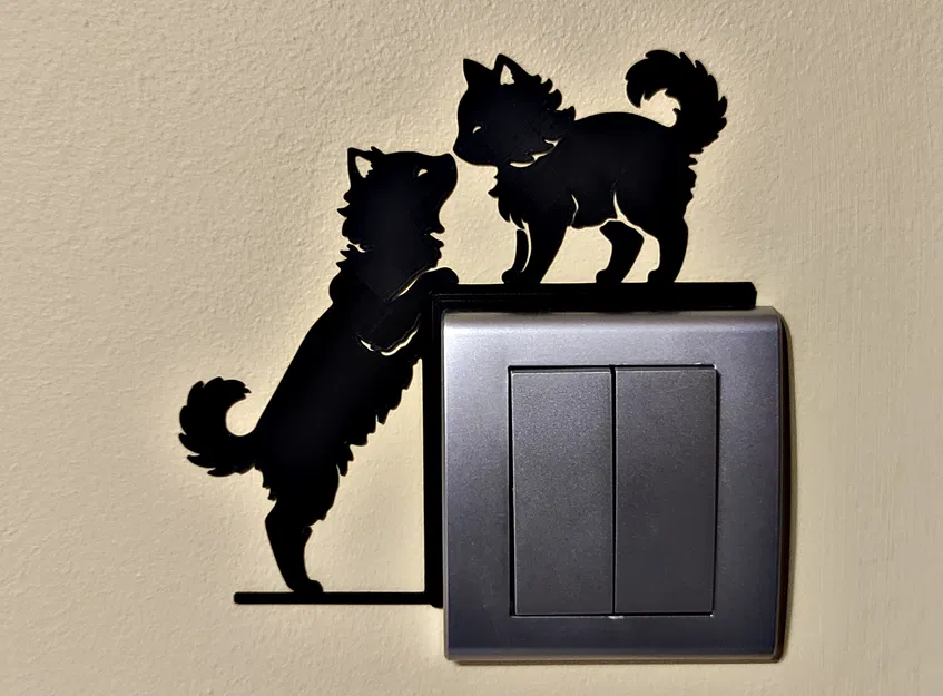 Trang trí công tắc/ổ cắm hình mèo – Model 11 - Image 1