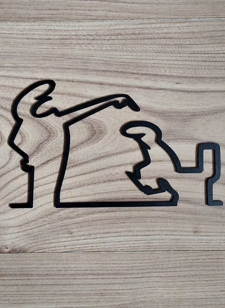 Móc Treo Cửa “WC” Vui Nhộn – La Linea Balum 156 - Image 3