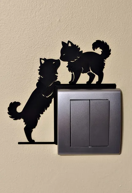 Trang trí công tắc/ổ cắm hình mèo – Model 11 - Image 3