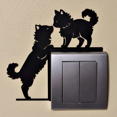 Trang trí công tắc/ổ cắm hình mèo – Model 11