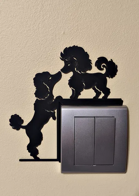 Trang trí công tắc/ổ cắm hình chó dễ thương - Image 5