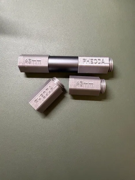 PHECDA Riser leg 43mm – Chân nâng in 3D biên dạng lục giác - Image 1