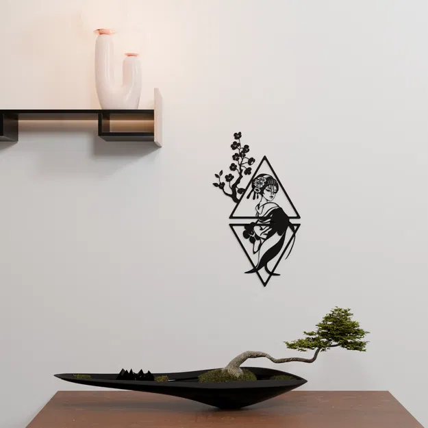 Trang Trí Treo Tường Geisha Bí Ẩn - Image 1