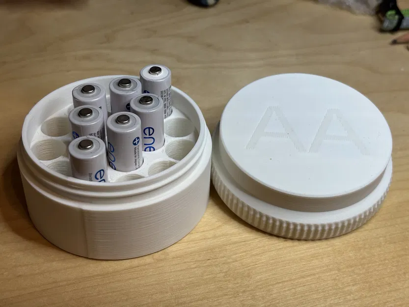 Hộp Đựng Pin Nắp Vặn (Screw Top Battery Case) - Image 2