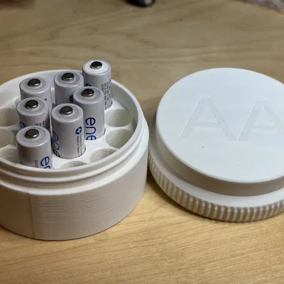 Hộp Đựng Pin Nắp Vặn (Screw Top Battery Case)