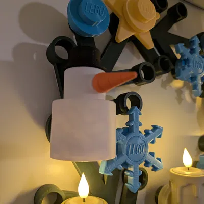 Người Tuyết Vòng Nguyệt Quế Lego (Lego Wreath Snowman)