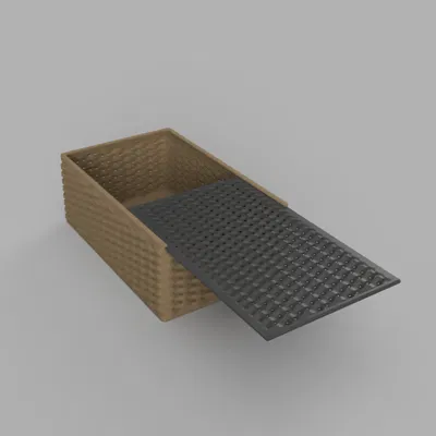 Hộp dệt kèm nắp trượt (Woven box with sled lid)