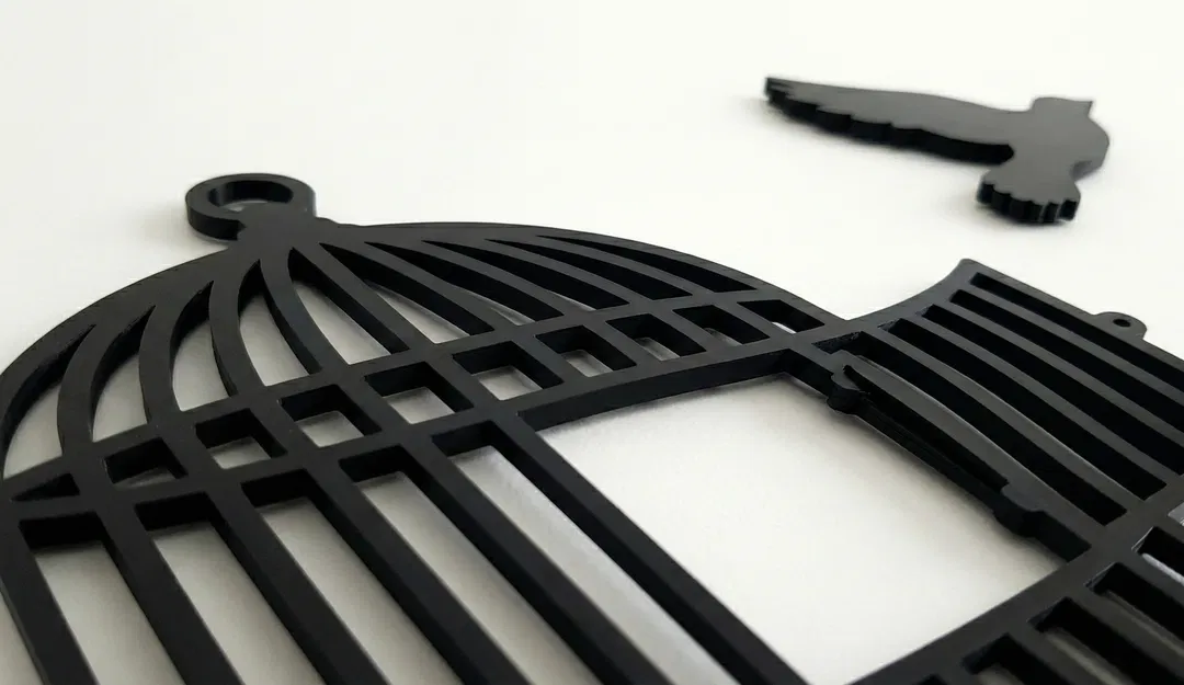 Wall Art Lồng Chim - Silhouette Hiện Đại Treo Tường - Image 2