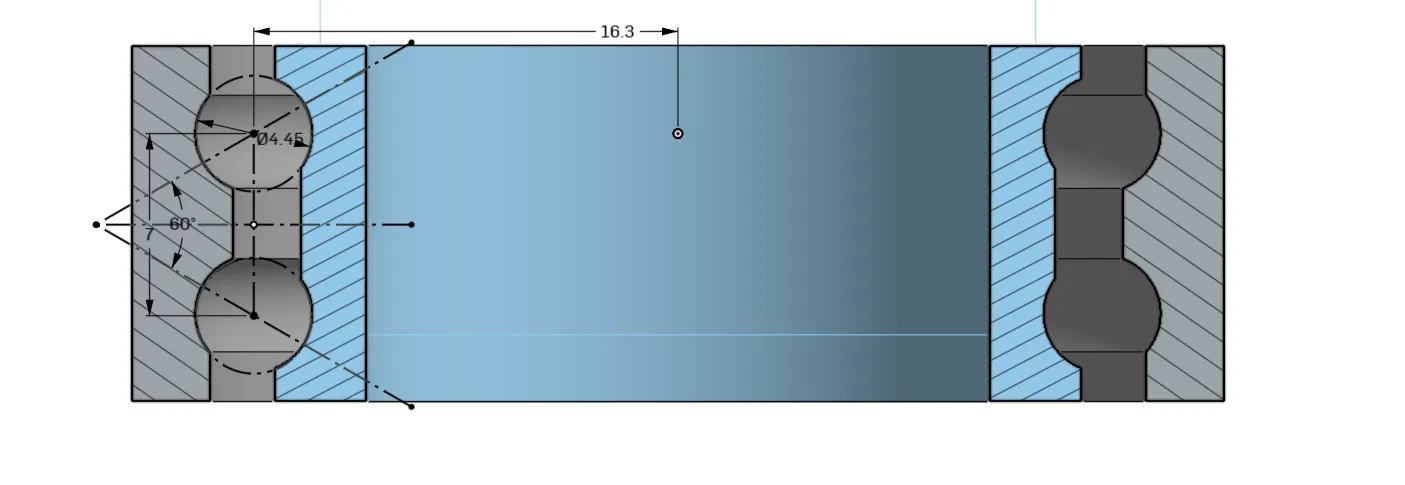 Easy print BB Double Ball Bearing – Vòng bi bi đôi dễ in - Image 1