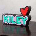 Hộp đèn LED/WLED phát sáng tên Kiley (lightbox diffuser 2 màu) - Thumbnail 1