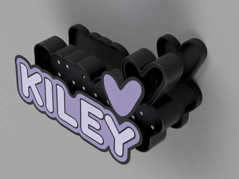 Hộp đèn LED/WLED phát sáng tên Kiley (lightbox diffuser 2 màu) - Image 4