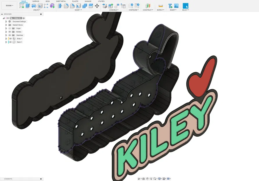 Hộp đèn LED/WLED phát sáng tên Kiley (lightbox diffuser 2 màu) - Image 7