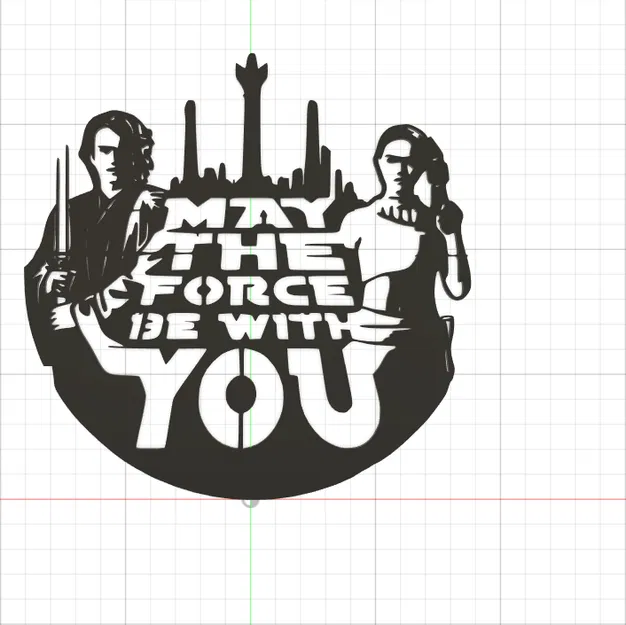 May the Force Be With You – Panel Trang Trí Star Wars - Image 1