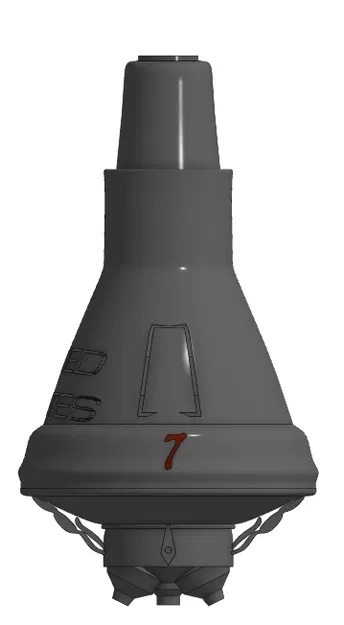 FRIENDSHIP - 7 Rocket low poly - Image 1