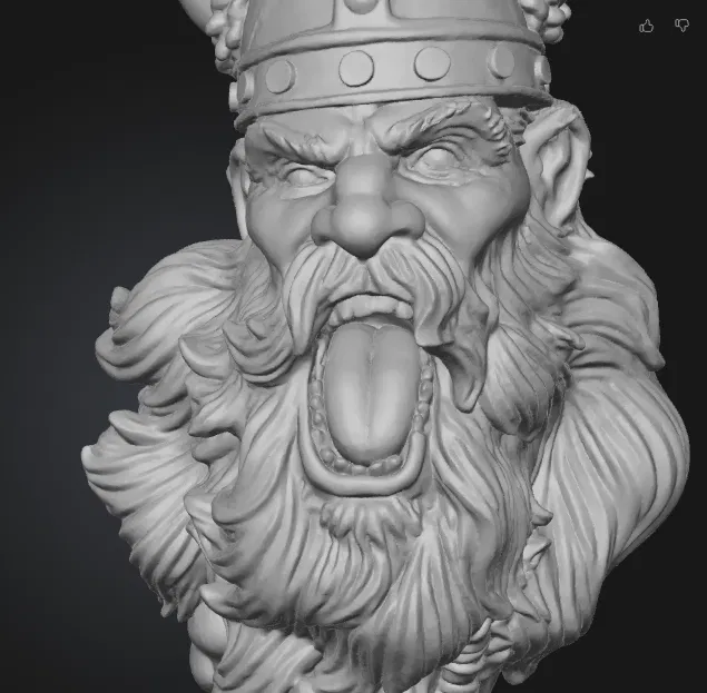 Craying Viking (Wallmount) - Image 1