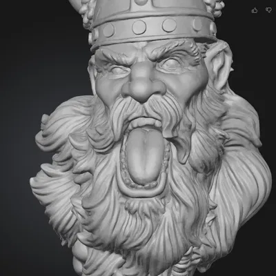 Craying Viking (Wallmount)