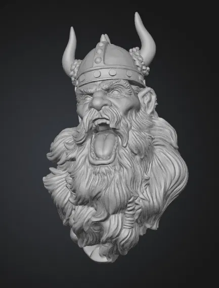 Craying Viking (Wallmount) - Image 3