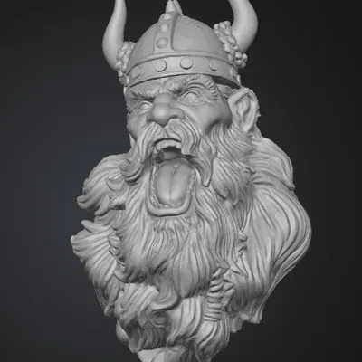 Craying Viking (Wallmount)