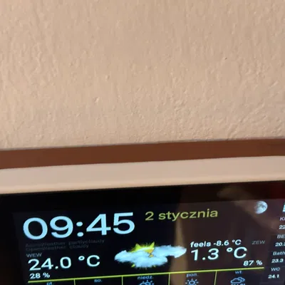 Vỏ LCD kèm công tắc - Gắn tường (nghiêng 5°) cho LCD-7B-ESP32-S3-Touch