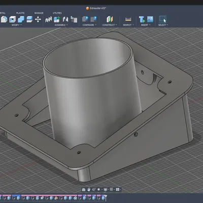 Đế lắp Exhauster cho trần nghiêng 17° (Exhauster Installation Base)