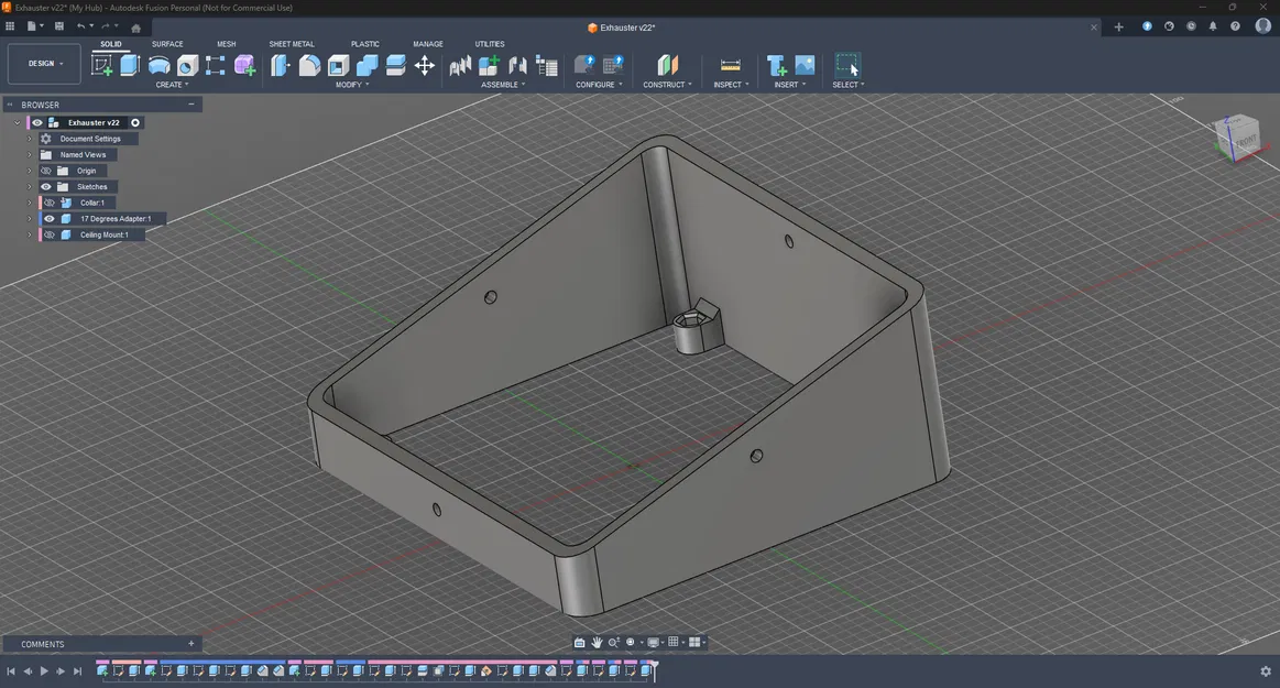 Đế lắp Exhauster cho trần nghiêng 17° (Exhauster Installation Base) - Image 5