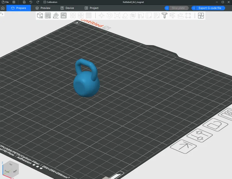 Nam châm tủ lạnh hình Kettlebell (mag 8x2) - Image 1