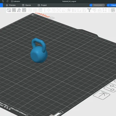 Nam châm tủ lạnh hình Kettlebell (mag 8x2)
