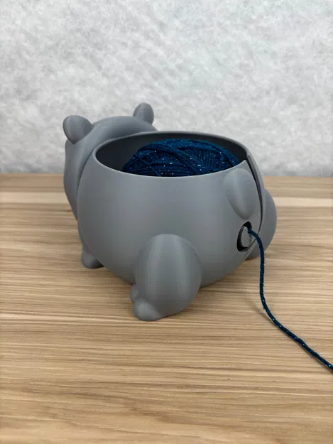 Bát Đựng Len Hình Hà Mã (Hippo Yarn Bowl) - Image 2