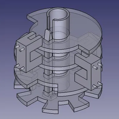 YA-WV-V0.8 – Cánh gió dùng absolute encoder quang 4-bit (22,5°)