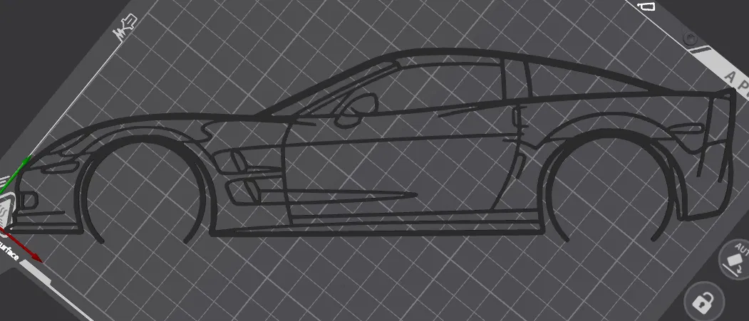 Tranh Treo Tường Silhouette Chevrolet Corvette C6 ZR1 - Image 3